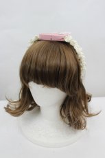画像1: m petit by misako / TT*AMレースカチューシャ  白 I-26-06-23-076-LO-AC-SA-ZI (1)