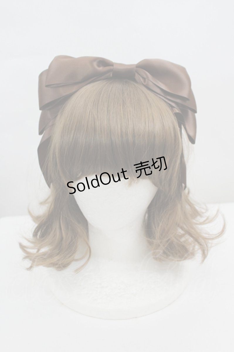 画像1: LOLITAその他(お買取対象外) / リボンカチューシャ  ブラウン I-26-06-23-077-LO-AC-SA-ZI (1)