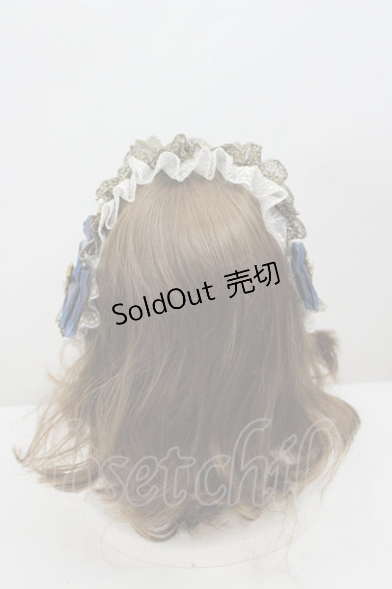 画像3: LOLITAその他(お買取対象外) / パールチュールレースリボンヘッドドレス  ネイビー I-26-06-23-080-LO-AC-SA-ZI (3)
