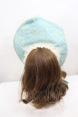 画像3: LOLITAその他(お買取対象外) / 総柄ハーフボンネット  青Ｘ生成り I-26-06-23-082-LO-AC-SA-ZI (3)