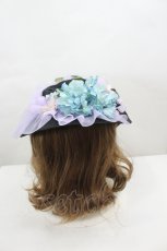 画像3: LOLITAその他(お買取対象外) / フラワーチュール麦わらハット  黒Ｘ紫 I-26-06-23-095-LO-AC-SA-ZI (3)