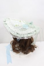 画像2: LOLITAその他(お買取対象外) / 鈴蘭モチーフレースフリルハット  グリーン I-26-06-23-098-LO-AC-SA-ZI (2)