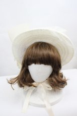 画像1: LOLITAその他(お買取対象外) / ローズモチーフレースハット  生成り I-26-06-23-099-LO-AC-SA-ZI (1)