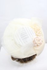 画像2: LOLITAその他(お買取対象外) / ローズモチーフレースハット  生成り I-26-06-23-099-LO-AC-SA-ZI (2)