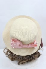 画像2: LOLITAその他(お買取対象外) / レースフラワープリントハット  サックスＸグレー I-26-06-23-104-LO-AC-SA-ZI (2)