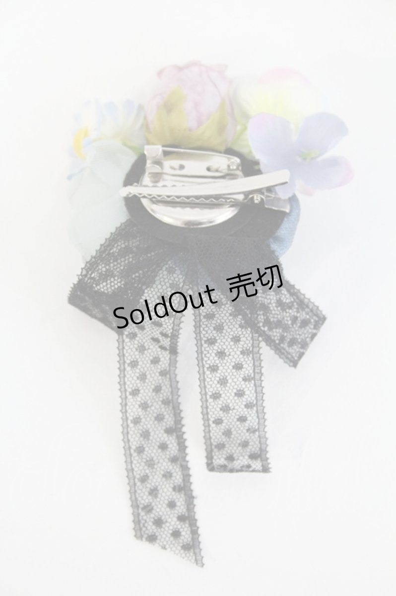 画像2: LOLITAその他(お買取対象外) / フラワーモチーフクリップ  紺Ｘ紫 I-26-06-23-120-LO-AC-SA-ZT600-F001 (2)