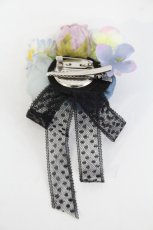画像2: LOLITAその他(お買取対象外) / フラワーモチーフクリップ  紺Ｘ紫 I-26-06-23-120-LO-AC-SA-ZI (2)