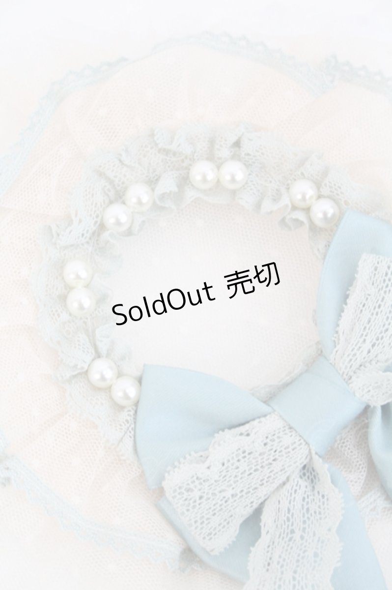 画像3: LOLITAその他(お買取対象外) / ドットチュールリボンミニハット  生成りＸ青 I-26-06-23-125-LO-AC-SA-ZT639-F004 (3)