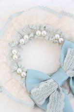 画像3: LOLITAその他(お買取対象外) / ドットチュールリボンミニハット  生成りＸ青 I-26-06-23-125-LO-AC-SA-ZI (3)
