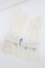 画像2: LULLABU / レースリボングローブ  アイボリーＸネイビー I-26-06-23-126-LO-ZA-SA-ZI (2)