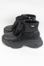 画像2: EATME / スニーカーソールショートブーツ 約24CM(外側採寸) 黒 I-26-06-23-129-LO-SH-SA-ZI (2)