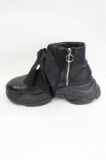 画像4: EATME / スニーカーソールショートブーツ 約24CM(外側採寸) 黒 I-26-06-23-129-LO-SH-SA-ZI (4)