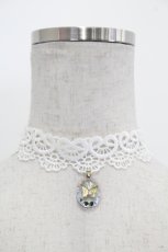 画像1: LOLITAその他(お買取対象外) / 蝶モチーフレースチョーカー  白 I-26-06-23-130-LO-AC-SA-ZI (1)