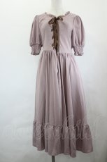 画像1: m petit by misako / AMレースアップワンピース M ピンク I-26-06-23-023-LO-OP-SA-ZI (1)