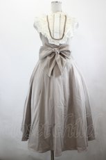 画像1: Grove Deer / ハイネックレースノースリーブワンピース S グレージュ I-26-06-23-032-LO-OP-SA-ZI (1)