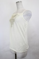 画像2: axes femme / 刺繍レースキャミ  アイボリー I-26-06-25-038-AX-TO-SA-ZI (2)