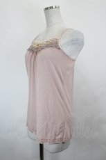 画像2: axes femme / パールビジューキャミトップス  ピンク I-26-06-25-042-AX-TO-SA-ZI (2)