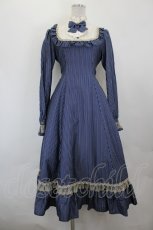 画像1: Victorian maiden / レジメンタルクラシカルドールロングドレス  ネイビー I-26-06-25-054-CL-OP-SA-ZI (1)