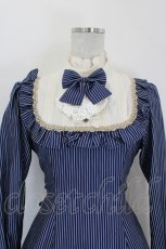 画像2: Victorian maiden / レジメンタルクラシカルドールロングドレス  ネイビー I-26-06-25-054-CL-OP-SA-ZI (2)
