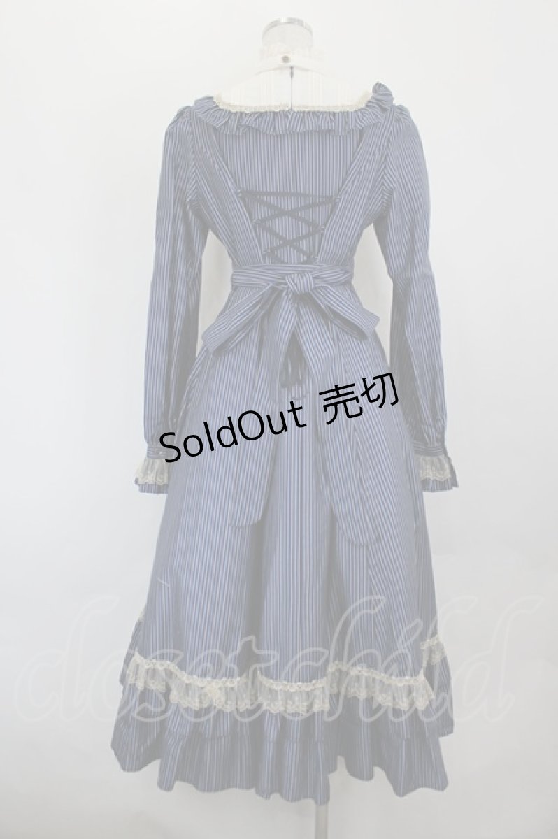 画像4: Victorian maiden / レジメンタルクラシカルドールロングドレス  ネイビー I-26-06-25-054-CL-OP-SA-ZI (4)