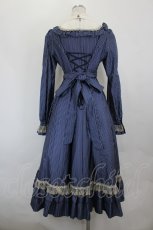 画像4: Victorian maiden / レジメンタルクラシカルドールロングドレス  ネイビー I-26-06-25-054-CL-OP-SA-ZI (4)