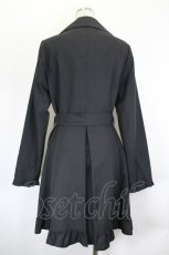 画像2: axes femme / 縦ローズレース薄手コート  黒 I-26-06-25-079-AX-CO-SA-ZI (2)