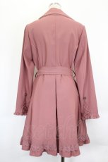 画像2: axes femme / 薔薇ボタントレンチコート M ピンク I-26-06-25-080-AX-CO-SA-ZI (2)