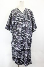 画像1: Drug Honey / 包帯総柄着物袖カーディガン  黒 I-26-06-25-081-PU-TO-SA-ZI (1)