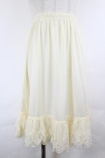 画像1: axes femme / レース重ねペチスカート M 生成り I-26-06-25-087-AX-SK-SA-ZI (1)