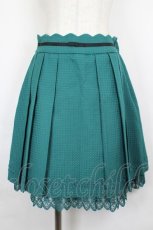 画像1: axes femme / ウエストリボンドットスカート  グリーン I-26-06-25-090-AX-SK-SA-ZI (1)