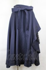 画像1: axes femme / ラッフルフリルスカート M 紺 I-26-06-25-100-AX-SK-SA-ZI (1)