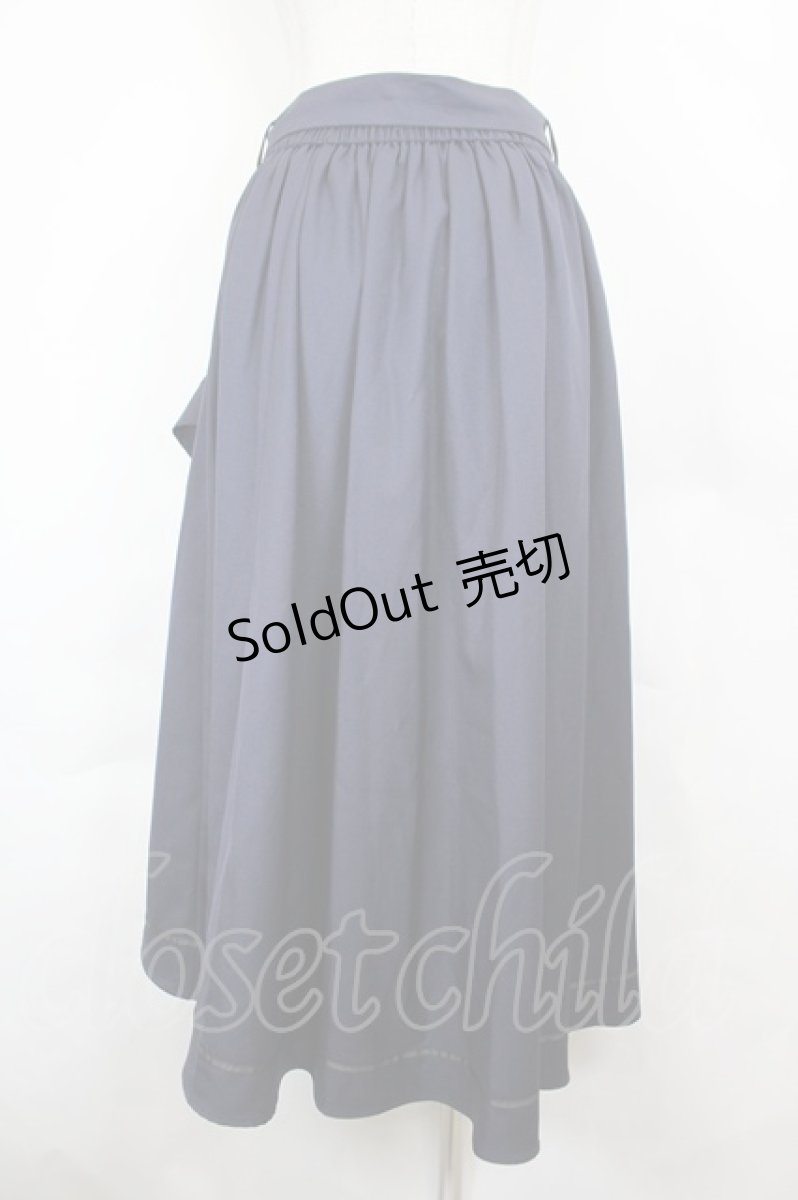 画像2: axes femme / ラッフルフリルスカート M 紺 I-26-06-25-100-AX-SK-SA-ZI (2)