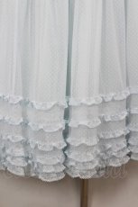 画像3: PINK HOUSE / ドットチュールフリル使いスカート  サックス I-26-06-25-101-LO-SK-SA-ZI (3)