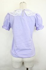 画像2: Nile Perch / 流れ星ワッペン半袖カットソー  ラベンダー I-26-06-25-010-LO-TO-SA-ZI (2)