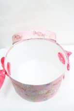画像3: Cerise / candy柄帽子箱  ピンク I-26-06-25-118-LO-ZA-SA-ZI (3)