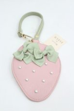 画像1: Maison de FLEUR / いちごカードケース  ピンク I-26-06-25-119-LO-ZA-TE-ZI (1)