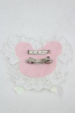 画像2: Nile Perch / ワッペン バレッタ&ブローチ   イエローＸ白 I-26-06-25-128-LO-AC-SA-ZI (2)