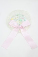画像1: Nile Perch / くまレースリボンブローチ  アイボリーＸピンク I-26-06-25-130-LO-AC-SA-ZI (1)