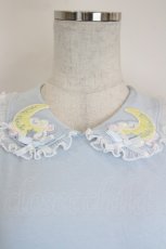 画像3: Nile Perch / MOONワッペン半袖カットソー  サックス I-26-06-25-012-LO-TO-SA-ZI (3)