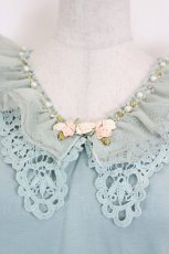 画像3: axes femme / コットンレース襟付タンク  サックス I-26-06-25-018-AX-TO-SA-ZI (3)