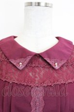 画像3: axes femme / 盛り袖ブラウス風プルオーバー  ボルドー I-26-06-25-026-AX-TO-SA-ZI (3)