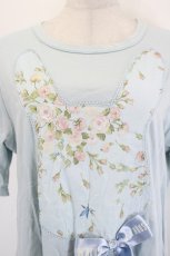 画像5: PINK HOUSE / ウサギアップリケカットソーチュニック  サックス I-26-06-27-029-LO-TS-SA-ZI (5)