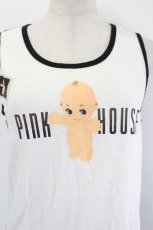 画像4: PINK HOUSE / キューピータンクトップ  黒Ｘ白 I-26-06-27-033-LO-TO-SA-ZI (4)