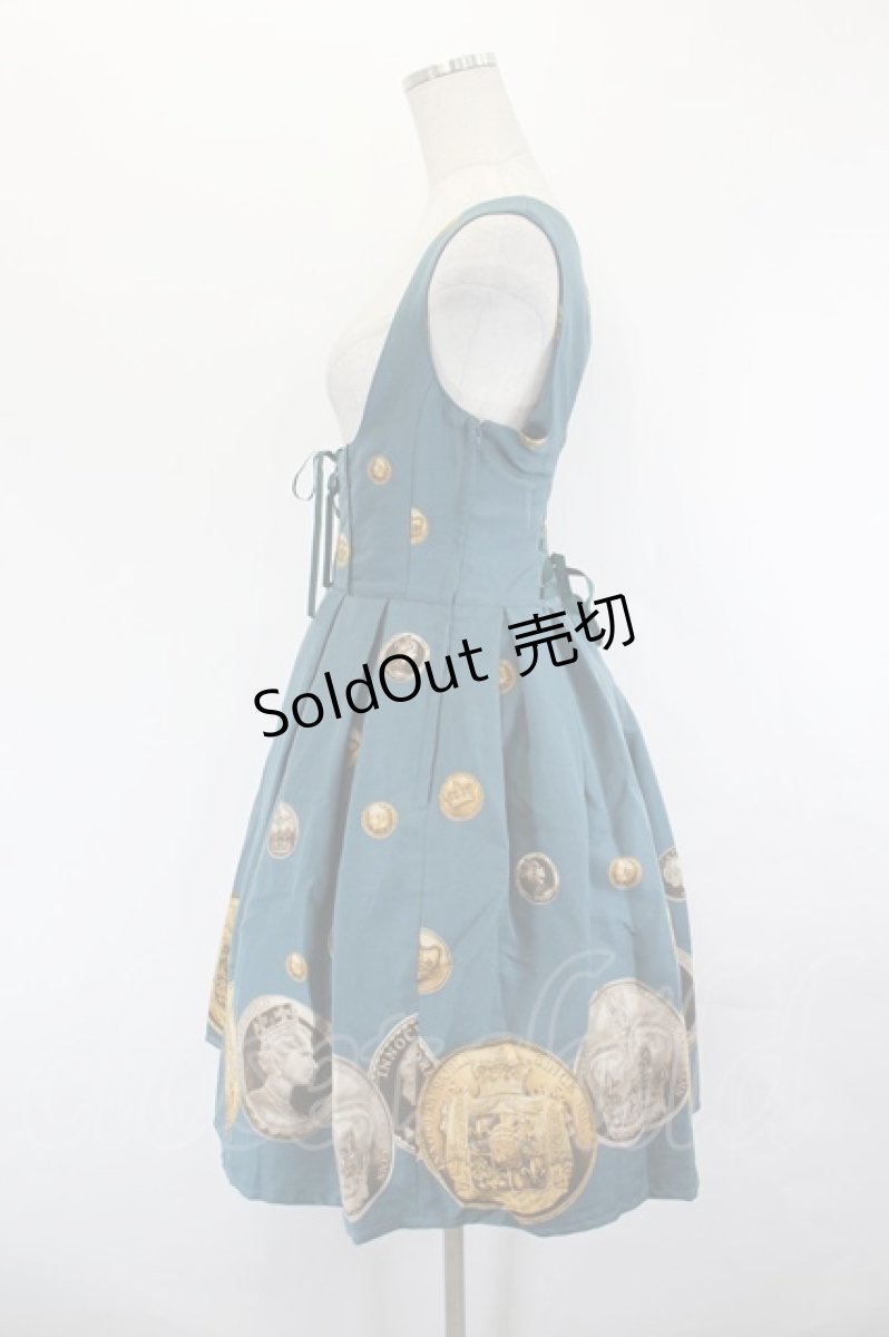 画像2: Innocent World / クラシカルコインコルセットジャンパースカート M グリーン I-26-06-27-044-IW-OP-SA-ZI (2)