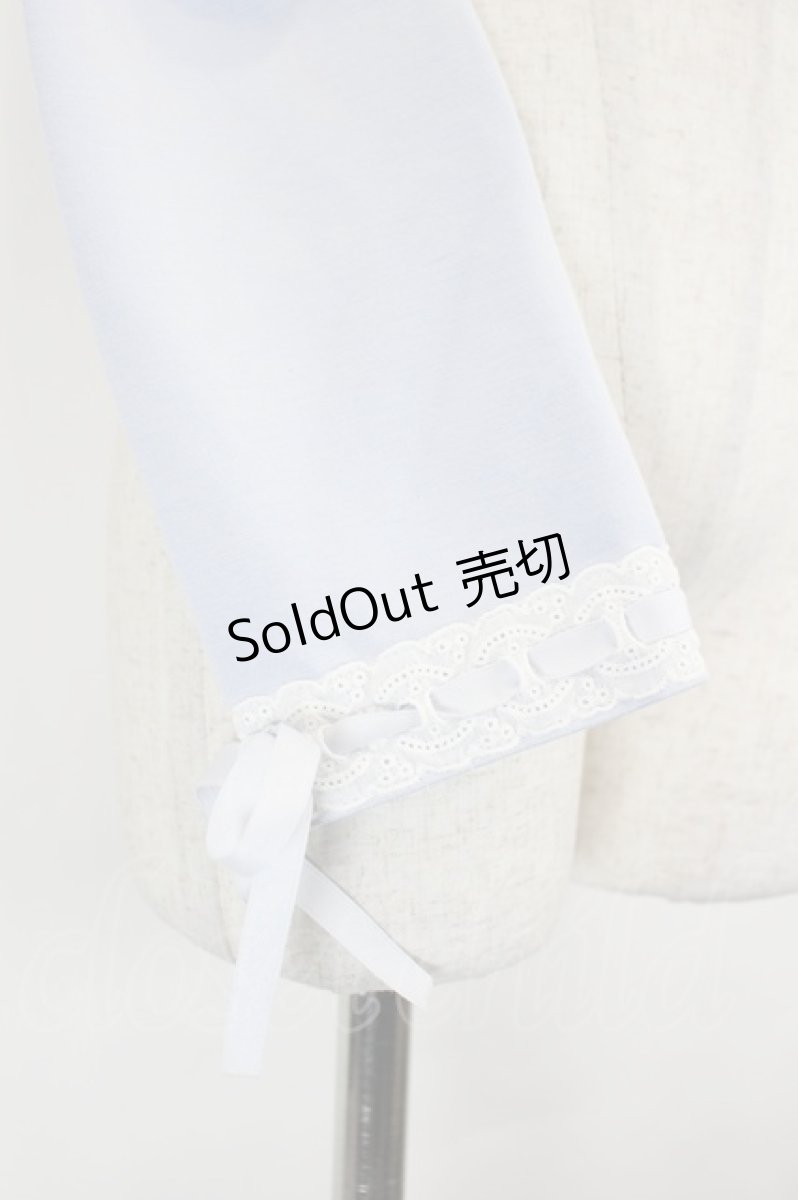 画像4: axes femme POETIQUE / フリルクロップドカットカーディガン  サックス I-26-06-27-007-AX-TO-TE-ZI (4)