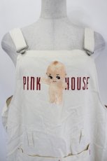 画像3: PINK HOUSE / キューピー刺繍ジャンパースカート  アイボリー I-26-06-27-069-LO-OP-SA-ZI (3)