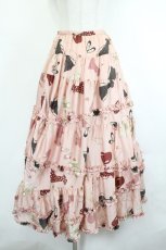 画像1: PINK HOUSE / ワンピース柄スカート  ピンク I-26-06-27-096-LO-SK-SA-ZI (1)