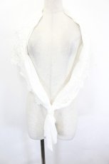 画像1: axes femme kawaii / シャルロットショール  白 I-26-06-27-120-AX-ZA-TE-ZI (1)