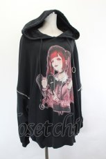 画像3: REFLEM / 椎名ひかりコラボドロップショルダーパーカー  黒 I-26-06-27-019-PU-TO-TE-ZI (3)