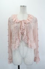 画像1: PINK HOUSE / はしごリボンドットチュールボレロ  ピンク I-26-06-29-022-LO-TO-TE-ZI (1)